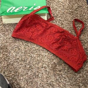 Aerie Scarlet Floral Lace Bralette